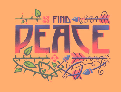 retro-designs-typography-Find-Peace.jpg