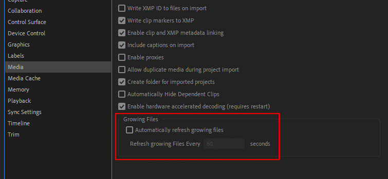 Premiere-Pro-Lag-Disable-Growing-Files.