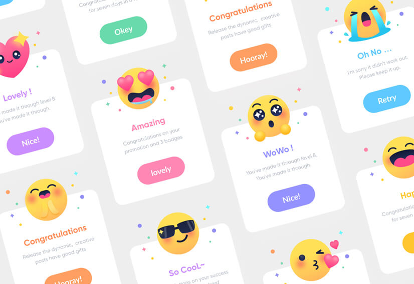 Emoji-Illustrations-for-website-design.