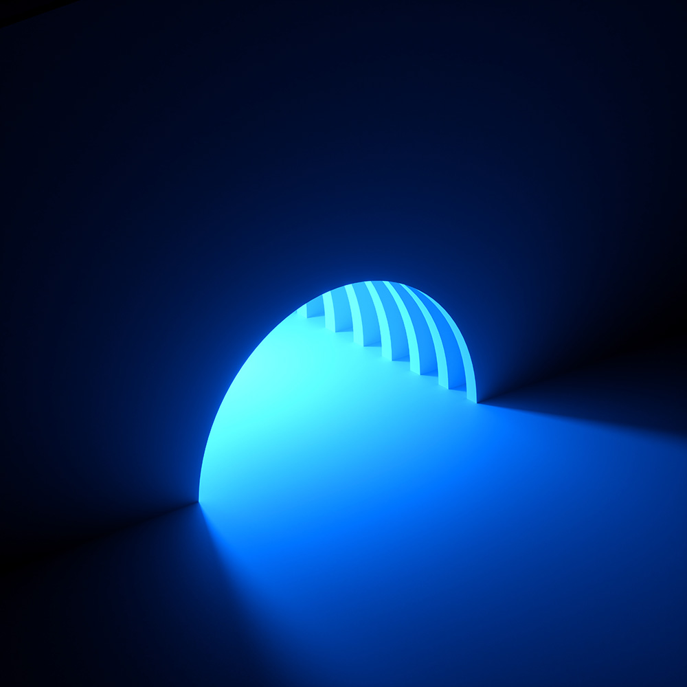 3d-render-blue-neon-light-going-out-hole-wall.