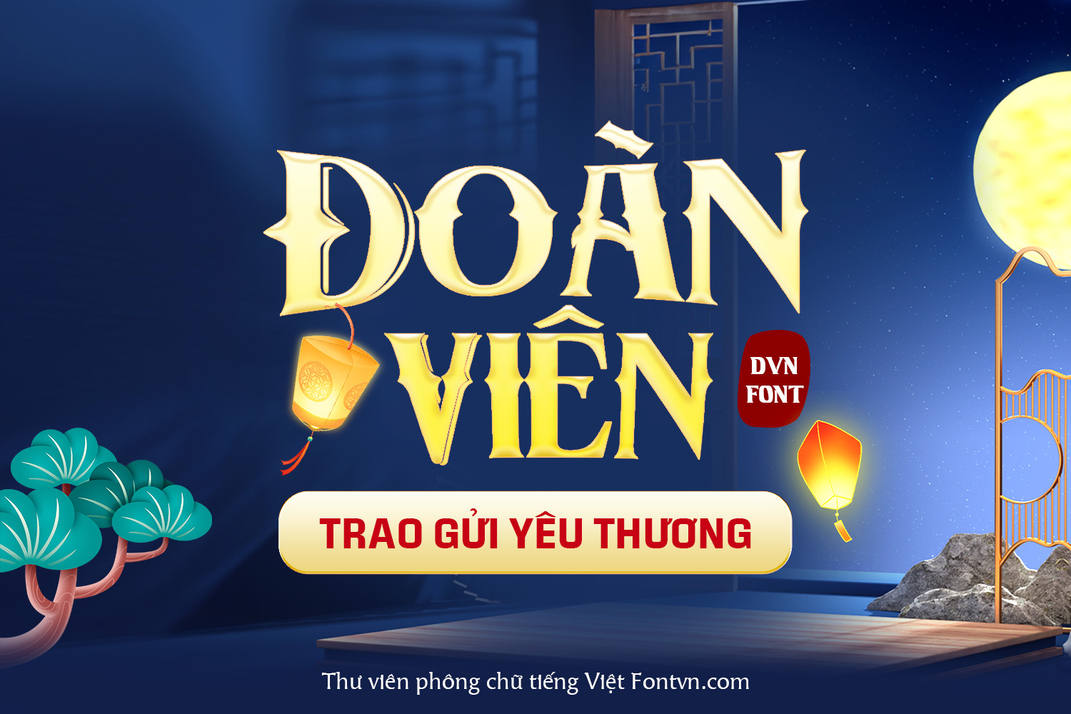 Chủ đề 'DVN Kim Bảo – Font dành cho Trung Thu - Lễ hội'