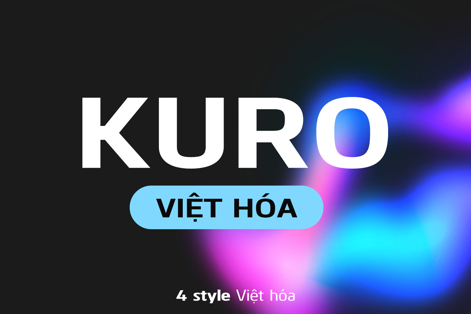 Chủ đề 'Bộ font Kuro Việt hóa – Font chữ Serif tinh tế và hiện đại phù hợp cho nhiều dự án (4 Font)'